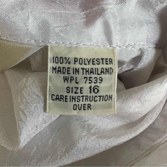 Diane von Furstenberg Vintage Button Up Top Panels Roll Tab Crinkle Fabric 16 - Picture 11 of 11